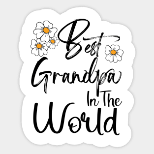 Best Grandpa In the World Happy Father's Day Sticker